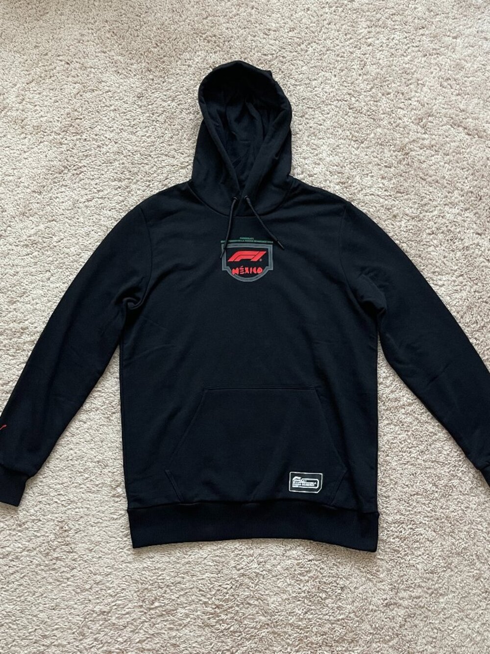 Puma F1 Formula 1 Mexico Grand Prix 2024 Hoodie Black Green Red Size Medium